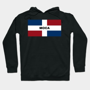 Moca City in Dominican Republic Flag Hoodie